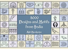 5000 DESIGNS AND MOTIFS FROM INDIA (DOVER PICTORIAL By Ajit Mookerjee EXCELLENT