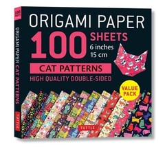 Origami Paper 100 Sheets Cat Patterns 6″ (15 CM): Tuttle Origami Paper: High-Qua