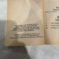 Pinochle is the Name of the Game – Paperback – Vintage 1974 – Gibson – Bicycle
