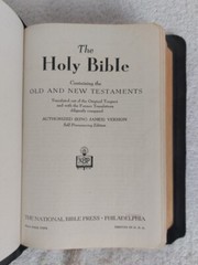 Vintage National Bible Press Holy Bible KJV Self Pronouncing 40s-50s