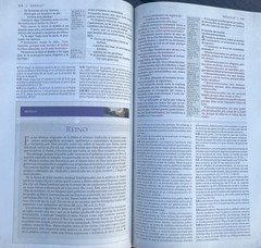 RVR, Biblia de Estudio Trasfondo Cultural, Leathersoft, Rojo Vino, Interior a…