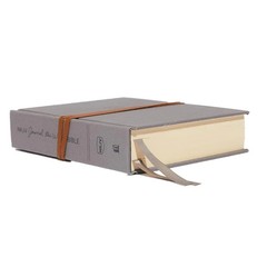 NKJV, Journal the Word Bible, Cloth over Board, Gray, Red Letter, Comfort Print: