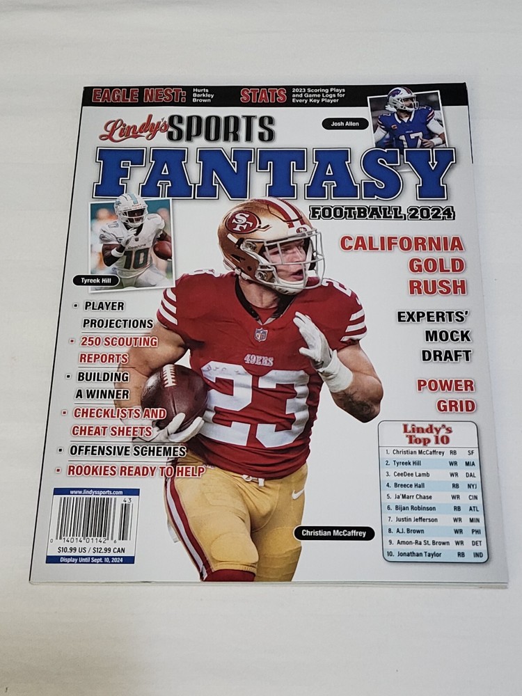 Lindy’s Sports Magazine – Fantasy Football 2024 | Christian McCaffrey