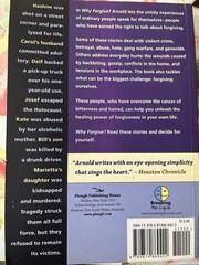 Why Forgive? By Johann Christoph Arnold (2010, Trade Paperback)