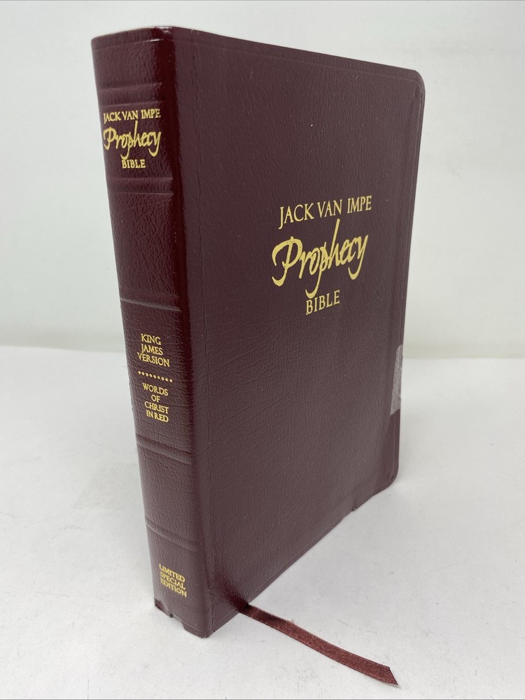 Jack Van Impe Prophecy Bible KJV 1999 Imitation Leather Red Letter Clean Pages