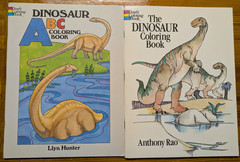 Dinosaur & Dinosaur ABC Coloring Book Dover Coloring Books Lot Nice