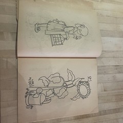 Holly Hobbie Nature Friend Coloring Book Vtg Aged Pages 1976 Slightly Distressed
