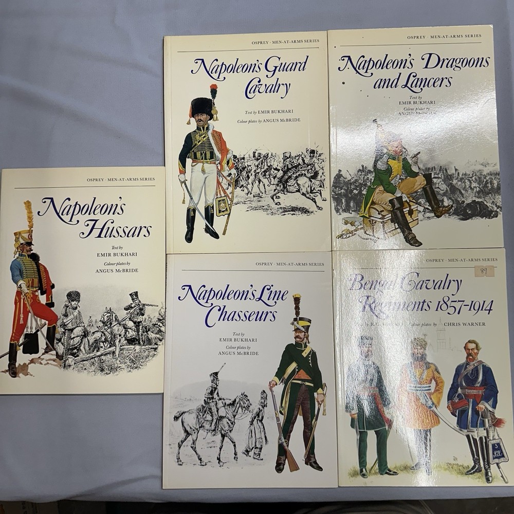 Osprey Men-At-Arms Lot 5 Napoleon Cavalry Bengal Bukhari McBride 1978