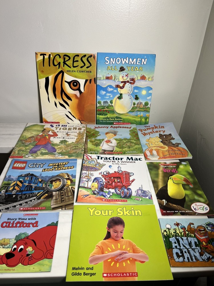 Scholastic Kids Book Lot (11) • Early Readers & Picture Books • Mixed Titles
