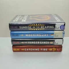 SUZANNE COLLINS 4 HARDCOVERS HUNGER GAMES SERIES Lot – Sunrise on the Reaping
