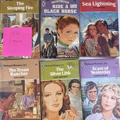 Lot of 88 Harlequin Romance Paperback Books Vintage Red Pages 60’s 70’s 80’s 90s