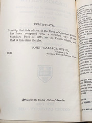 Holy Bible Apocrypha Common Prayer 1944 Oxford Morocco Leather (No Ribbons)