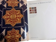 The Fabric of Moroccan Life 2002 1st HC DJ Moroccan Textiles Rugs Weaving ~ FINE