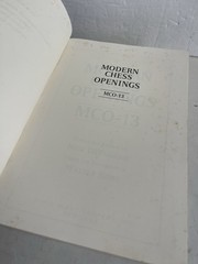 Modern Chess Openings by Nick Defirmian 1990 Trade Paperback 13th Edition