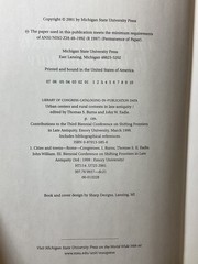 Urban Centers & Rural Contexts in Late Antiquity Thomas S. Burns John W. Eadie