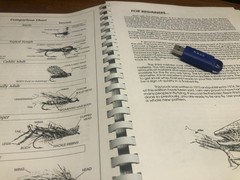 Learn to tie flies with book and video thumb drive with remarkable price