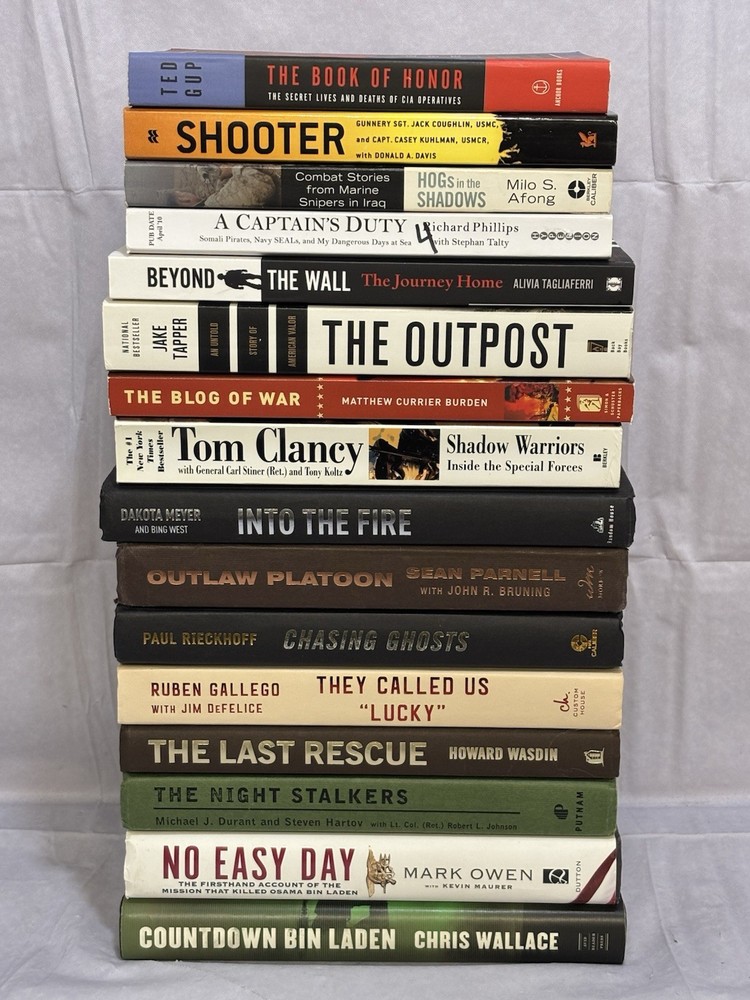 IRAQ Afghanistan US Military Book Collection Hardcover Vintage Mixed Lot War