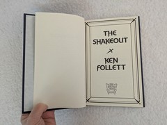 Lot of 2 KEN FOLLET Shakeout & Bear Raid Armchair Detective Collector’s Editions