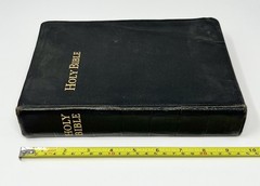 Holy Bible 1944 WW2 Era Concordance National Bible Press Large Print W/ Inserts
