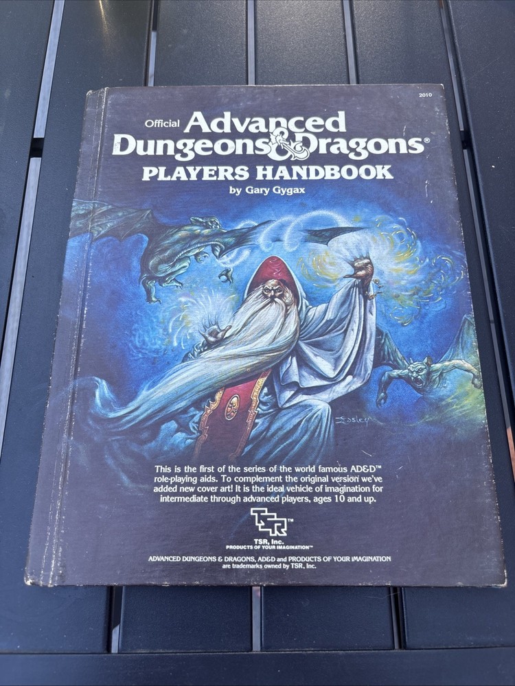 TSR Advanced Dungeons & Dragons Players Handbook Gary Gygax 1980 6th Printing