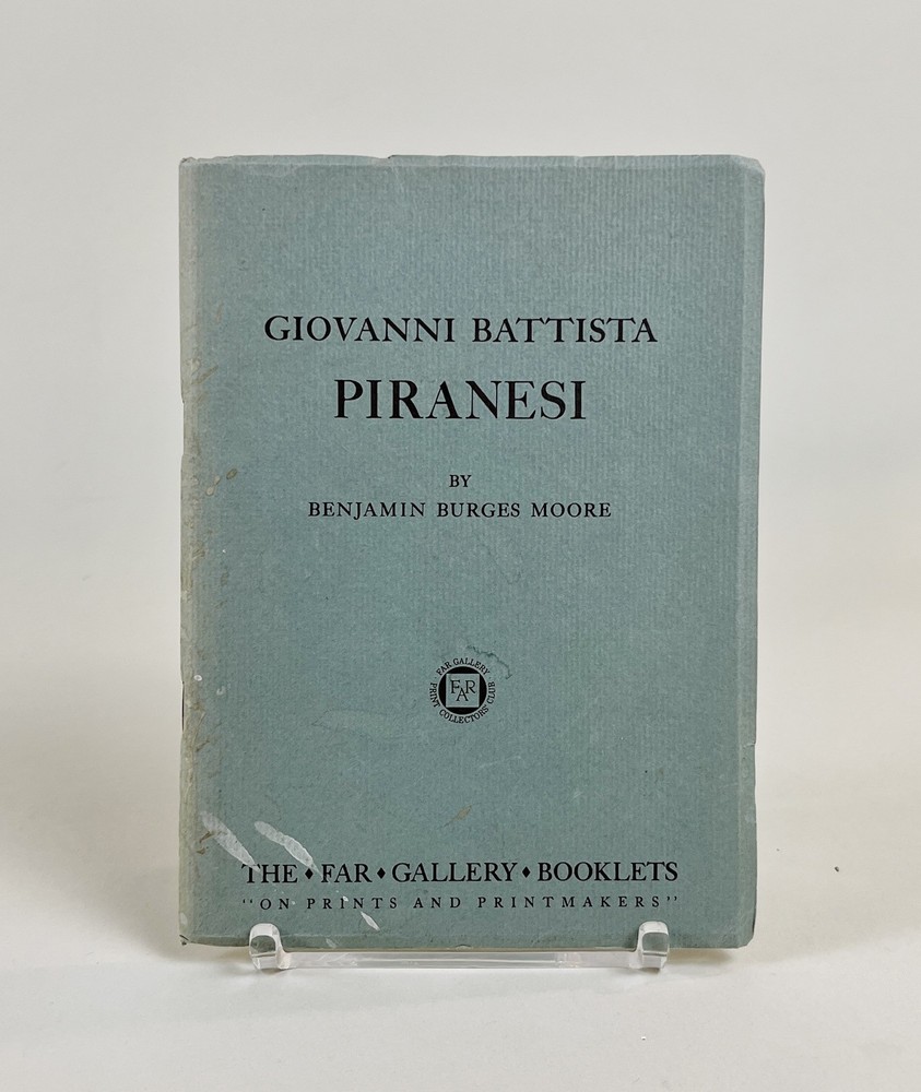 1962 Giovanni Battista Piranesi, Benjamin Burges Moore, Art catalog prints VTG