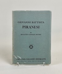 1962 Giovanni Battista Piranesi, Benjamin Burges Moore, Art catalog prints VTG