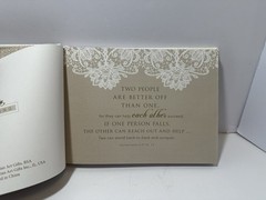 Wedding Guest Book “ Our Wedding” Lux-Leather MR & Mrs (Hardback) 160 Pages