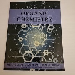 Organic Chemistry Hexagonal Graph Paper Notebook – 110 Pages Premium Blue Edi…