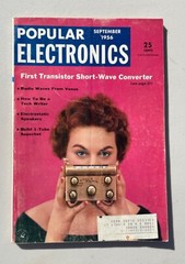 Three Issues Popular Electronics 1956 July, August, September Vintage Magazines