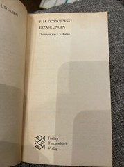 F.M. Dostojewski Erzahlungen Fischer Taschenbuch Verlag 1974 PB