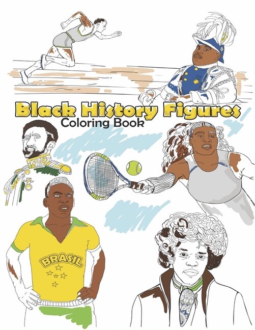 Black History Figures Coloring Book: Famous Black People Adult Colouring Fu…