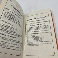 Commentary Verse By Verse HEBREWS Garner-Howes Bible Charts & Outlines HB DJ