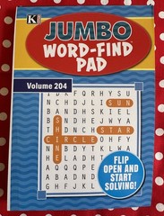 Kappa Jumbo Word -Find Pad Volume 204 Flip Open And Start Solving! Brand New