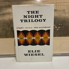Elie Wiesel Trilogy Book Night Dawn The Accident Holocaust Jewish History Books