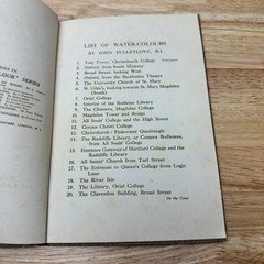 Oxford Water-Colours John Fulleylove 1916 First Edition Art Guide A&C Black