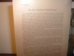 The New World, An Epic Poem, Frederick Turner (American culture in 2376 A.D.)