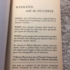 The Fancy Dress Party Alberto Moravia 1954 Signet Allegorical Political Satire