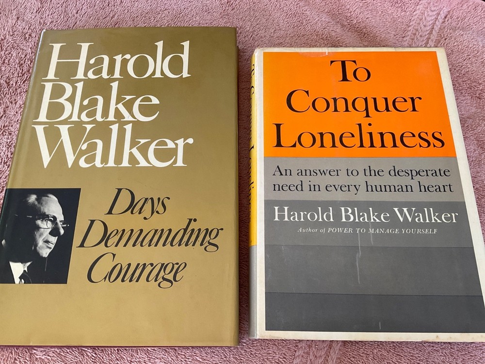 To Conquer Loneliness First Edition 1966 Signed, Days Demanding Courage H.Walker
