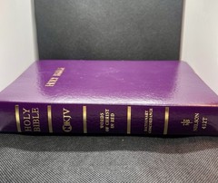 1982 Nelson Holy Bible New King James Version NKJV Black Leather Red Letter