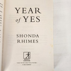 Year of Yes by Shonda Rhimes Paperback Book