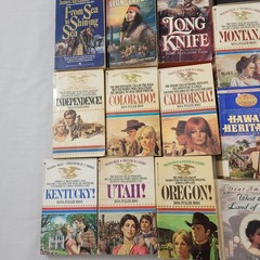 LOT OF 19 BOOKS RARE Dana Fuller Ross Terry C Johnston James Thom 17 PB 2 HB VTG
