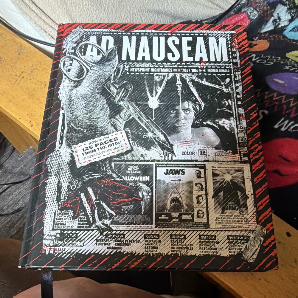 Michael Gingold Ad Nauseam Newsprint Nightmares ’70s & ’80s HC Expanded 2021