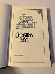 COME THE NIGHT CHRISTINA SKYE HARDCOVER HC HTF DJ DELL 1994 STAMPED SIGNED