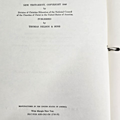 The New Covenant New Testament RSV Wide Margin 3 Ring Binder 1962 Looseleaf