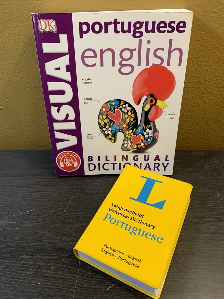 Lot Langenscheidt Pocket Dictionary Portuguese & DK Visual Dictionary