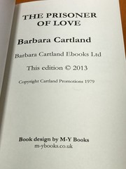 The Prisoner of Love Barbara Cartland Eternal Collection #62 2013