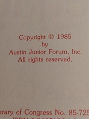 Cookbook LONE STAR LEGACY II A Texas 1985 VINTAGE First Printing