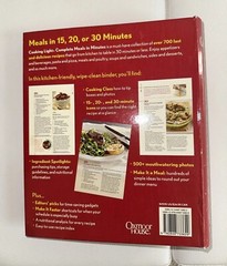 Cooking Light – Complete Meals In Minutes- Hardcover-Spiral