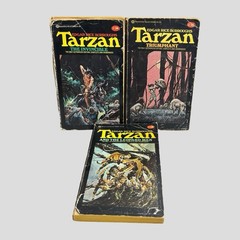 TARZAN Burroughs Ballantine Paperback Book Lot Of 11 1970s Vtg READ