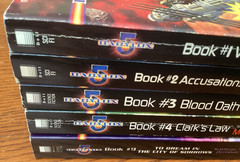 Babylon 5 Lot #1-4,9 Based on Series by Straczynski Dell Paperback Books 1995-97